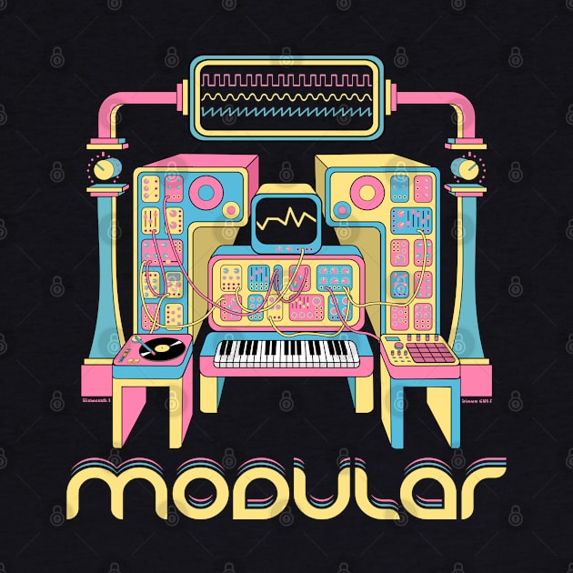 Modular Synthesizer Musician by Mewzeek_T